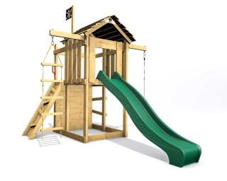 Dětské hřiště Monkey´s Home Malý pirát JOE se zelenou skluzavkou Dětské hřiště Monkey´s Home Malý pirát JOE se zelenou skluzavkou