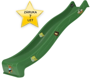 SKLUZAVKA Monkey´s Home Eko-Line s přípojkou na vodu zelená 2,90 m 7 let záruka + dárek SKLUZAVKA Monkey´s Home Eko-Line s přípojkou na vodu zelená 2,90 m 7 let záruka + dárek