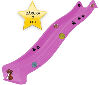 SKLUZAVKA Monkey´s Home Eko-line s přípojkou na vodu růžová 2,90m 7 let záruka + dárek SKLUZAVKA Monkey´s Home Eko-line s přípojkou na vodu růžová 2,90m 7 let záruka + dárek